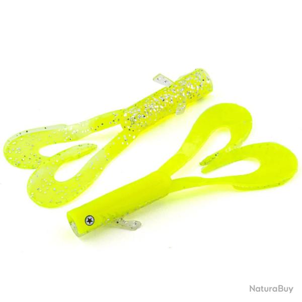 Leurre Souple LMAB Drunk Dancer Mini 6cm 1,7g 6cm Par 6 #Lemon Ghost