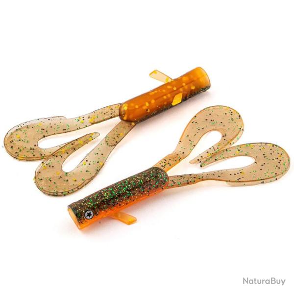 Leurre Souple LMAB Drunk Dancer Mini 6cm 1,7g 6cm Par 6 #Green Tomato