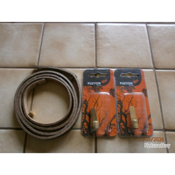 Sautoir en cuir pour pibole et pipets