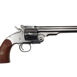 OCCASION - REVOLVER UBERTI SCHOFIELD NICKEL&Eacute; CALIBRE 45COLT - EXCELLENT ETAT