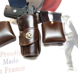ETUI CUIR "RANGER'S" pour 1911 (WILD BUNCH) (Entreprise Artisanale Fran&ccedil;aise)