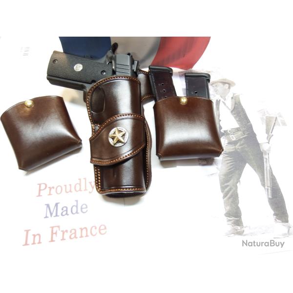 ETUI CUIR "RANGER'S" pour 1911 (WILD BUNCH) (Entreprise Artisanale Fran�aise)