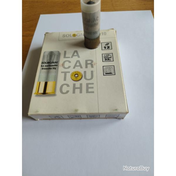 LOT CARTOUCHES ET BALLES  CALIBRE 12