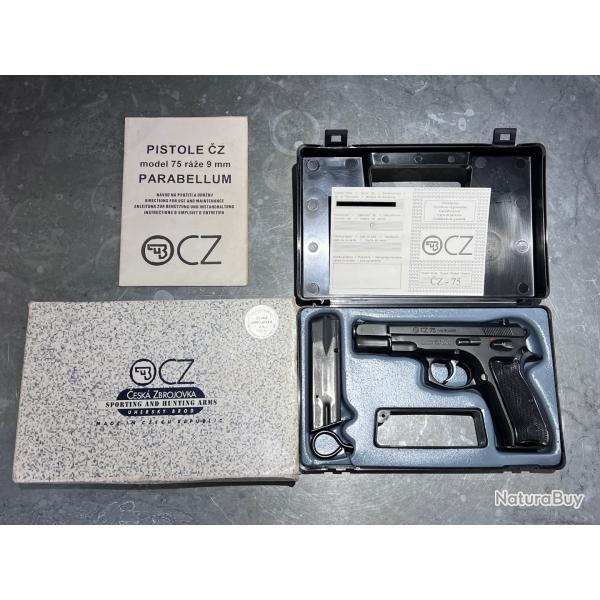 CZ 75 9mm - 2 chargeurs - Boite d'origine - Excellent Etat !