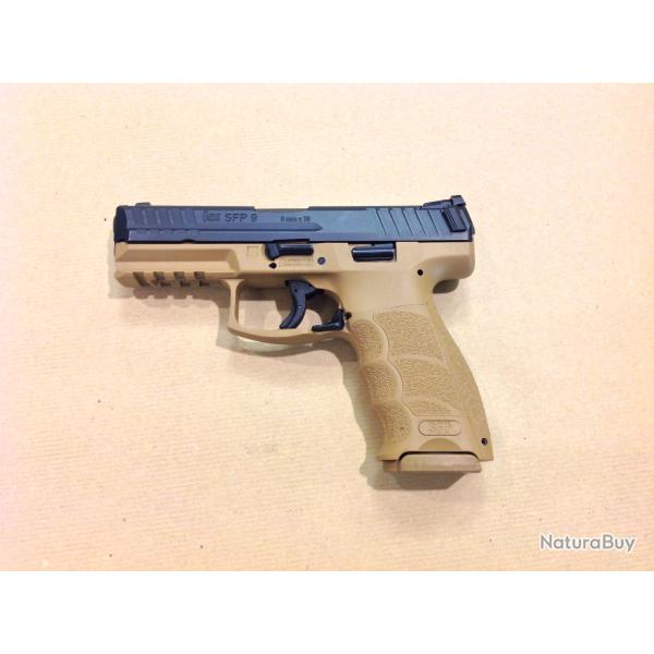 pistolet H&K SFP9 RAL 8000 calibre 9X19