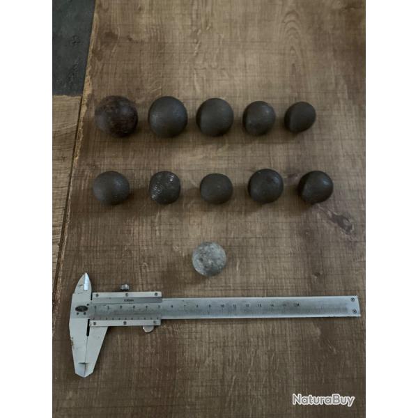 Boulets rond pour couleuvrine � main