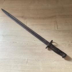Ancienne ba&iuml;onnette militaire - lame env. 55 cm - pi&egrave;ce ancienne / collection Enfield, 1907, Wilkins