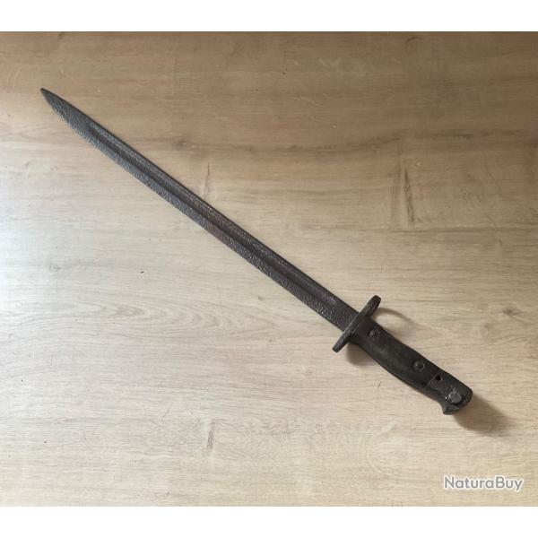 Ancienne ba�onnette militaire - lame env. 55 cm - pi�ce ancienne / collection Enfield, 1907, Wilkins