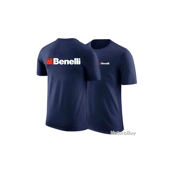 T-shirt BENELLI bleu marine type 1 LIVRAISON GRATUITE