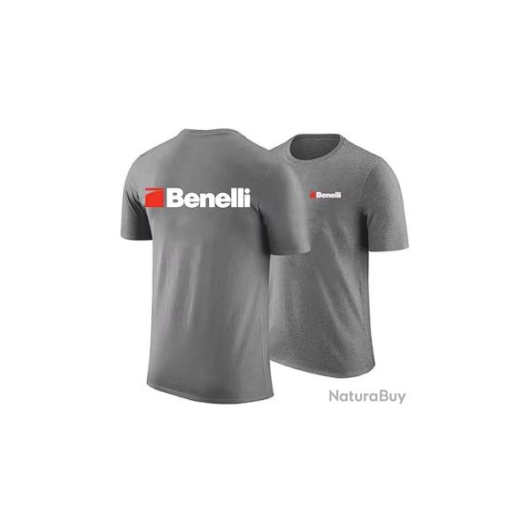 T-shirt BENELLI gris type 1 LIVRAISON GRATUITE
