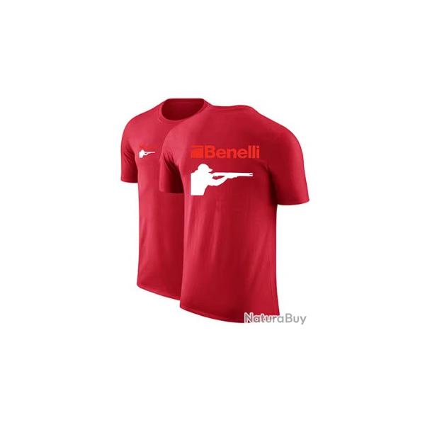 T-shirt BENELLI rouge type 2 LIVRAISON GRATUITE