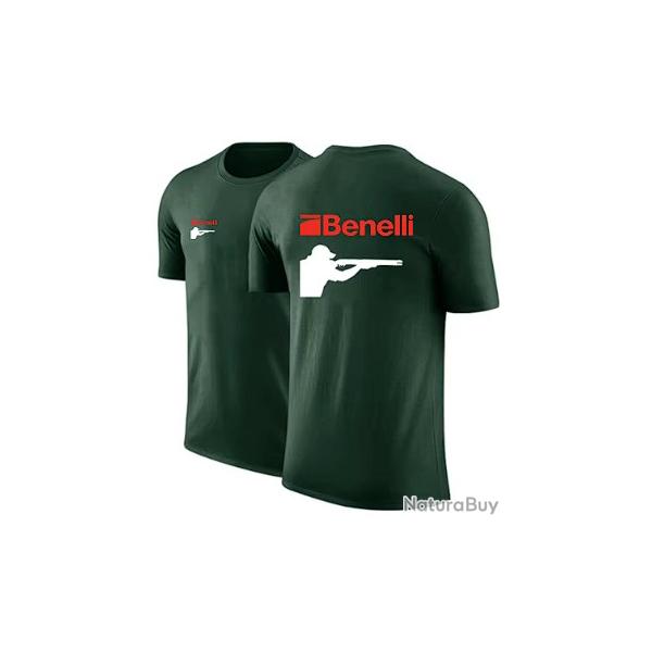 T-shirt BENELLI vert type 2 LIVRAISON GRATUITE