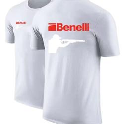 T-shirt BENELLI blanc type 2 LIVRAISON GRATUITE