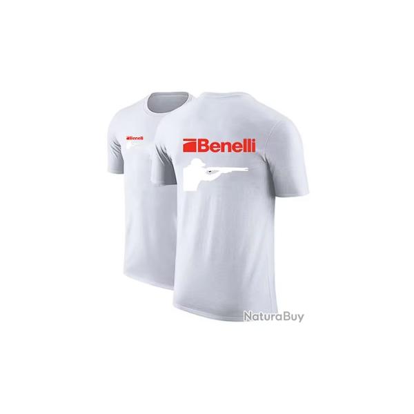 T-shirt BENELLI blanc type 2 LIVRAISON GRATUITE