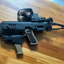 kit de conversion tactique vendu sans arme s'adapte pour glock ,s et wesson, sig, springfield etc...