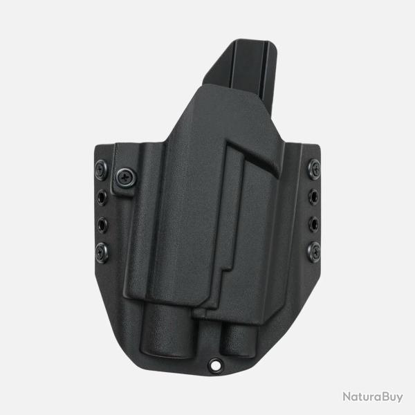 Holster Kydex OWB G17 + lampe Noir
