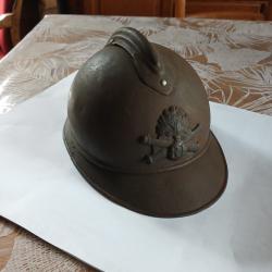 Casque militaire Fran&ccedil;ais Adrian complet 39-45 artillerie