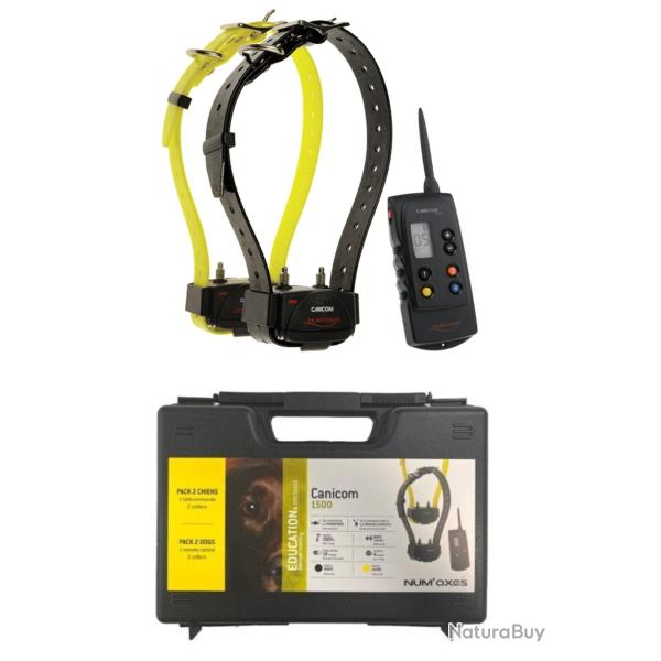 Canicom 1500 pack de dressage 2 colliers + mallette de transport