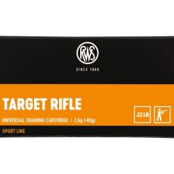CARTOUCHES RWS .22LR TARGET RIFLE x50