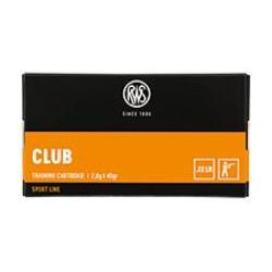 CARTOUCHES RWS .22LR CLUB x50