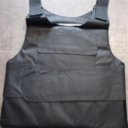 Gilet Pare-Lames vigile plaques acier tungst&egrave;ne avec sacoche