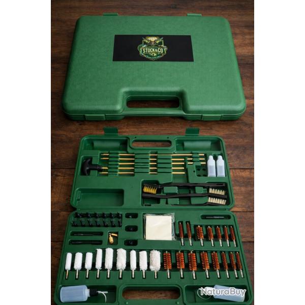 Kit de nettoyage multi-calibres -58 pi�ces - Vert. Produit neuf, livr� dans son emballage d'origine.