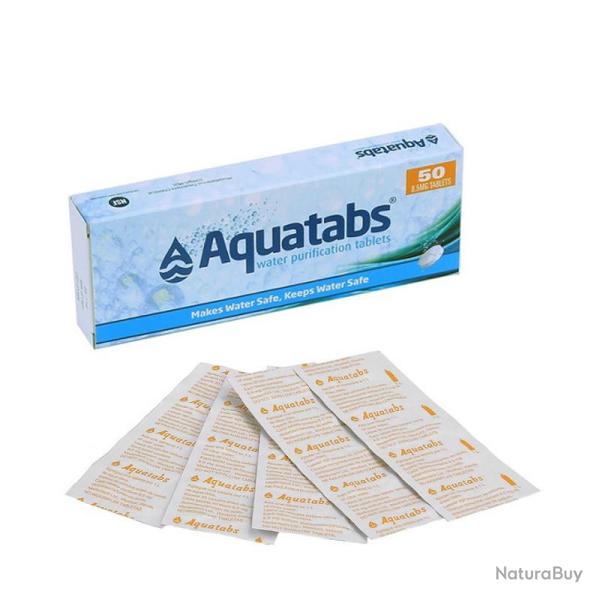 Pastilles de chlore pour la purification d'eau - Aquatabs� (1 x 50 pcs)