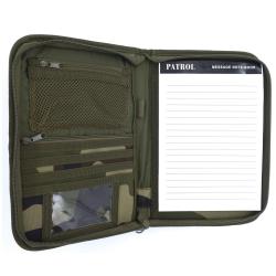 Pochette militaire porte-documents avec bloc-notes A5