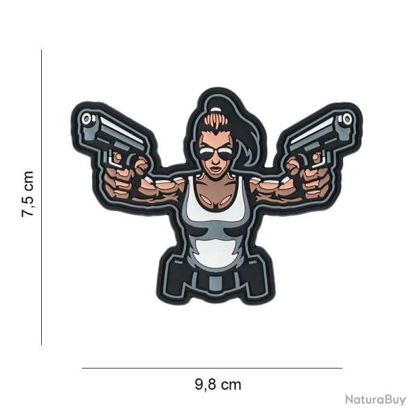 Patch velcro - Femme Arm�e (Style Lara Croft)