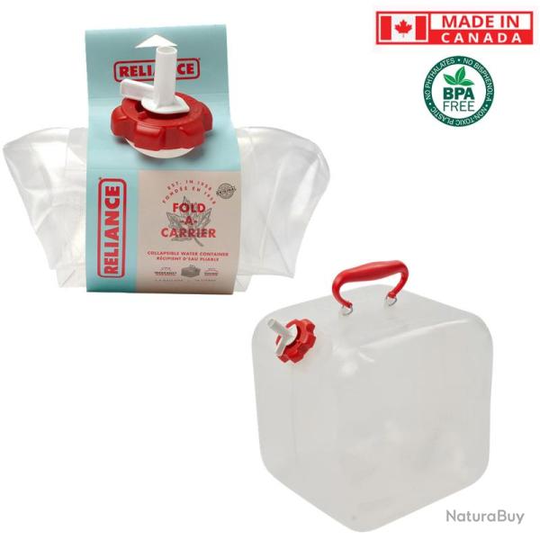 R�servoir d'eau potable pliable 10 L - Reliance�