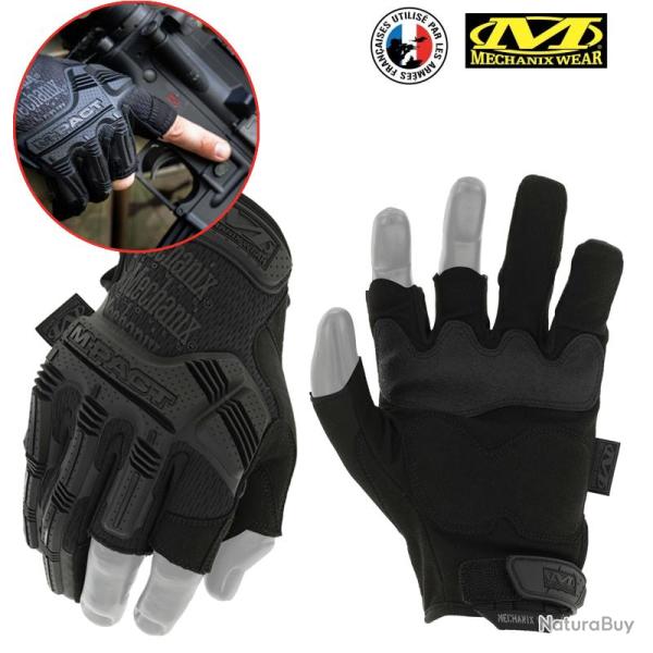 Gants tirreur "3 doigts" Mechanix M-Pact Trigger Finger noir Noir 7 - T. S