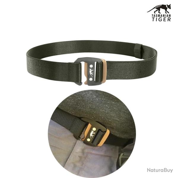 Ceinture �lastique 38mm - taille unique, vert arm�e - Tasmanian Tiger Vert arm�e