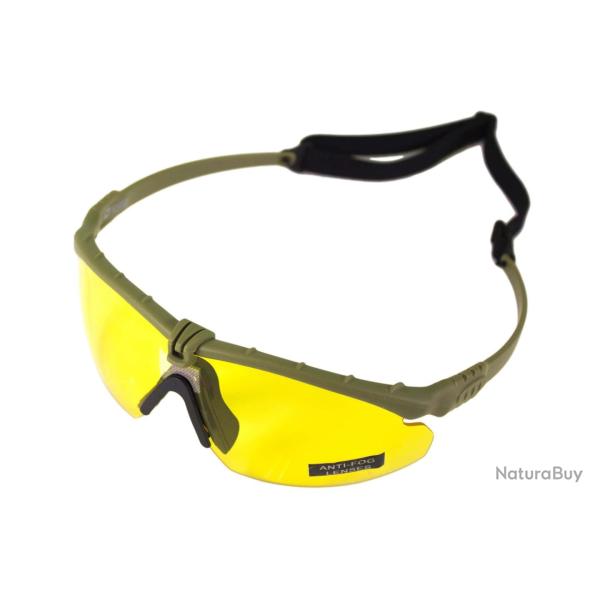 Lunettes Battle Pro Thermal Vert/Jaune - Nuprol - Verre jaune