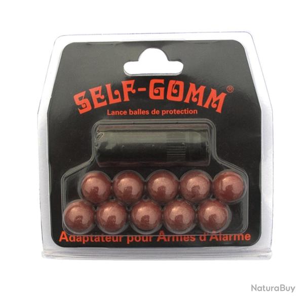 Adaptateur pour armes d'alarme + 10 projectiles  M9 X 1.0 -Self Gomm
