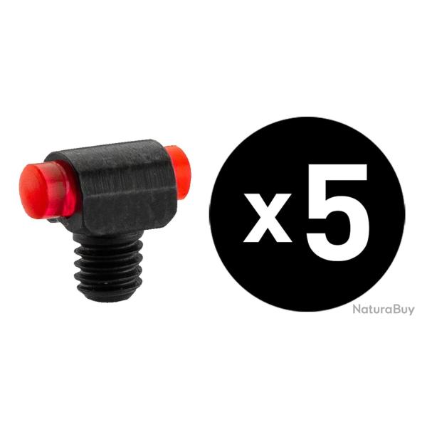 Guidon fluo micro rouge � visser - Diam. 3 mm