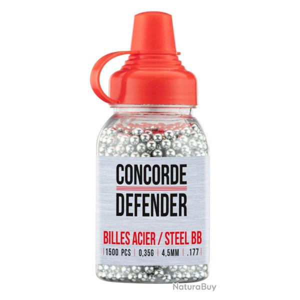 Billes acier Concorde Defender cal. 4,5 mm x 1500 - Par 500