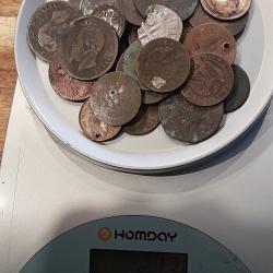 Lot de Pi&egrave;ces de Monnaies Bronze anciennes a identifier N&deg;1