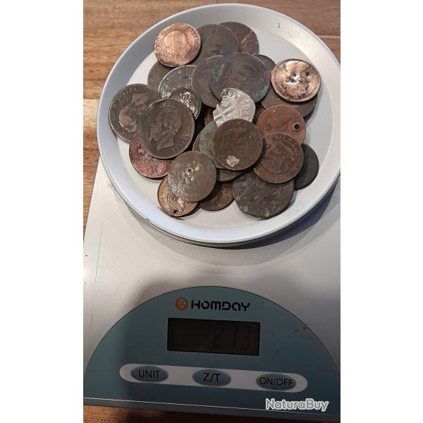 Lot de Pi�ces de Monnaies Bronze anciennes a identifier N�1