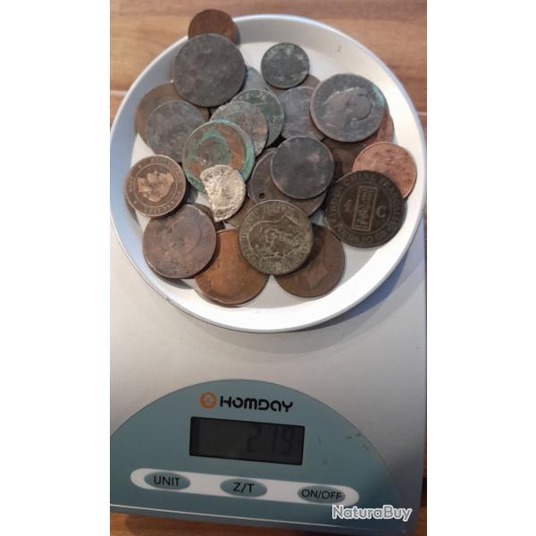 Lot de Pi�ces de Monnaies Bronze anciennes a identifier N�2