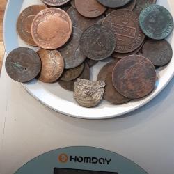 Lot de Pi&egrave;ces de Monnaies Bronze anciennes a identifier N&deg;4