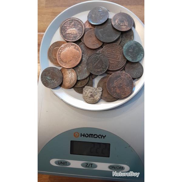 Lot de Pi�ces de Monnaies Bronze anciennes a identifier N�4