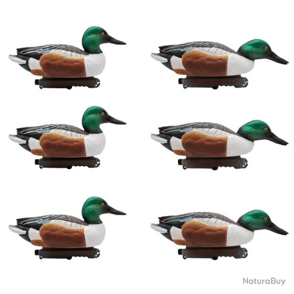 Ensemble de 6 moules Canard souchet  - FINAL APPROACH