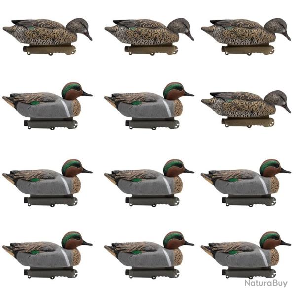 Ensemble de 12  moules  Sarcelle m�le et femelle  - FINAL APPROACH