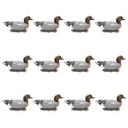 Ensemble de 12  moules  Canard siffleur. m&acirc;le - FINAL APPROACH