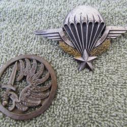 BREVET DE PARACHUTISTE ET INSIGNE DE PARA DRAGO PARIS