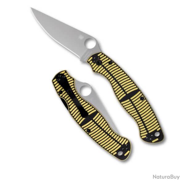 Couteau pliant Spyderco Military 2 salt noir/jaune C36GBKYLMCP2