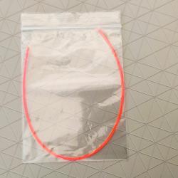 Fibre optique rouge 1.5mm x 20 cm