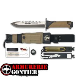 Couteau droit de survie K25 Thunder II
