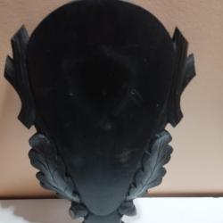 ECUSSON BOIS FEUILLES DE CH&Ecirc;NE 39X23CM POUR TROPHEE CHASSE CERF CHEVREUIL