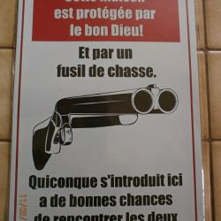 Plaque alu humoristique